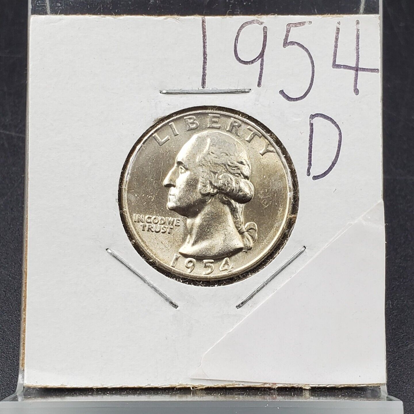 1954 D Washington Silver Quarter Nice Coin Choice / Gem BU UNC