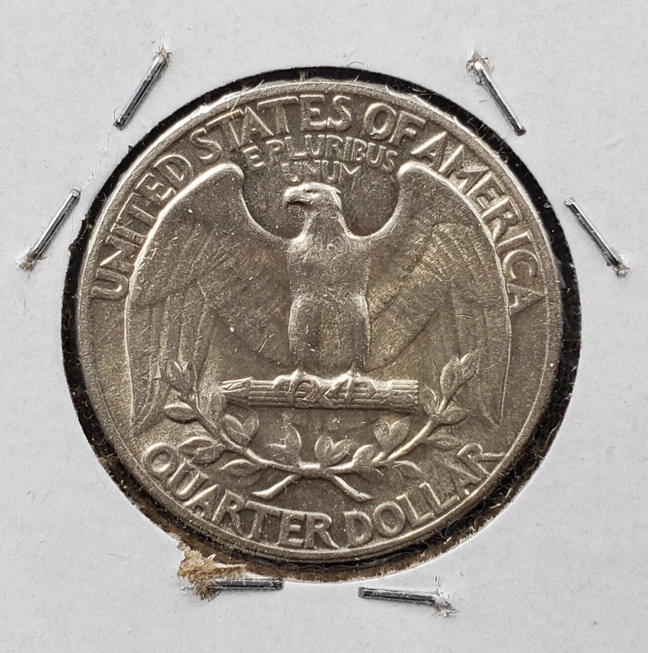 1945 P 25C Washington Quarter Silver Coin  WW2 World War Two Era CIRC au 2