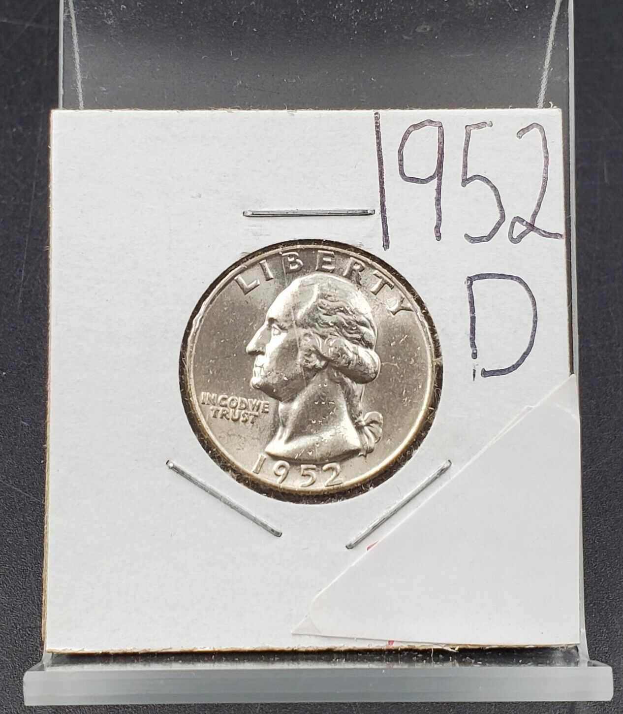 1952 D 25C Washington Quarter Silver Coin  Choice / Gem BU UNC