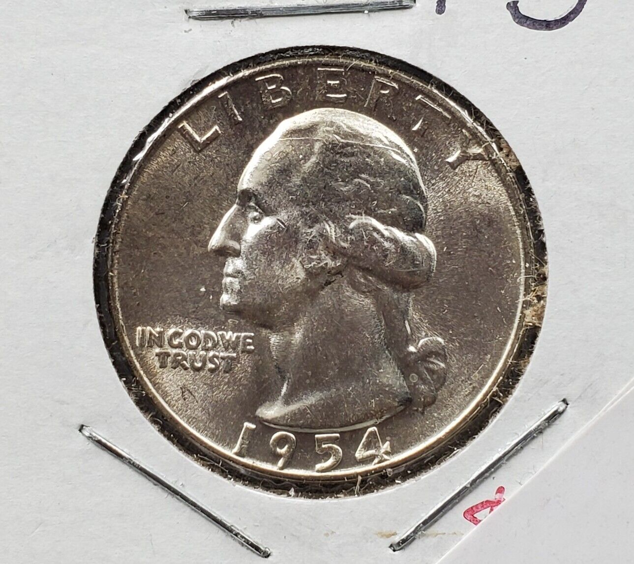 1954 P 25C Washington Quarter Silver Coin Choice / Gem BU UNC