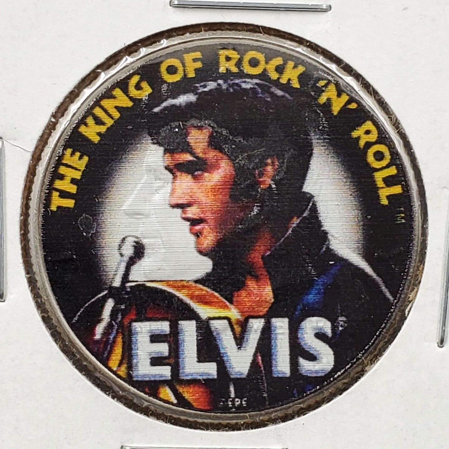 Kennedy Half Dollar Colorized Elvis Presley " The King Of Rock N Roll " Coin