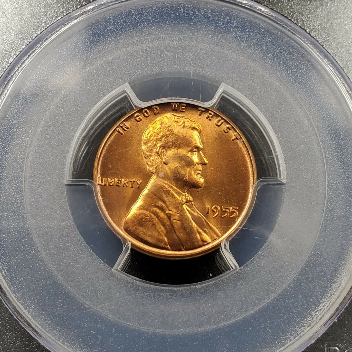 1955 P Lincoln Wheat Cent Penny Coin PCGS MS66 RD RED GEM BU CERTIFIED #2