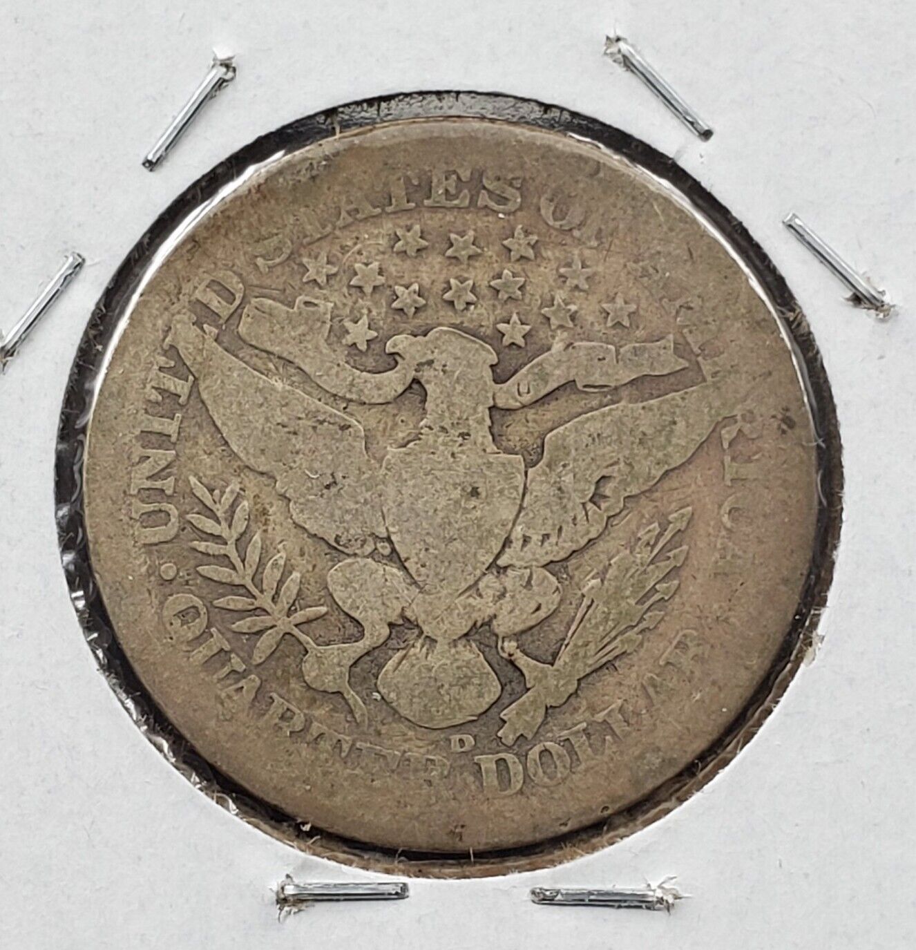 1910 D Barber Silver Quarter Coin  Choice AG ABOUT GOOD FULL DATE DENVER MINT