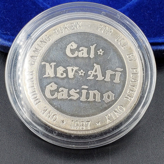 1987 Cal-Nev-Ari Casino Silver Token Rare