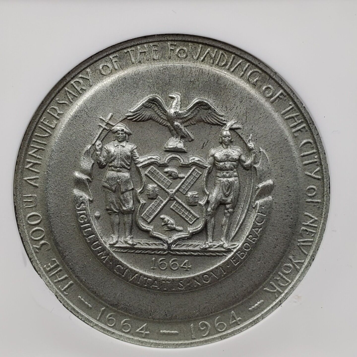 1964-65 NY (WM) Medal N.Y.C. 300th Anniversary  NGC Medal MS64 NY World's Fair