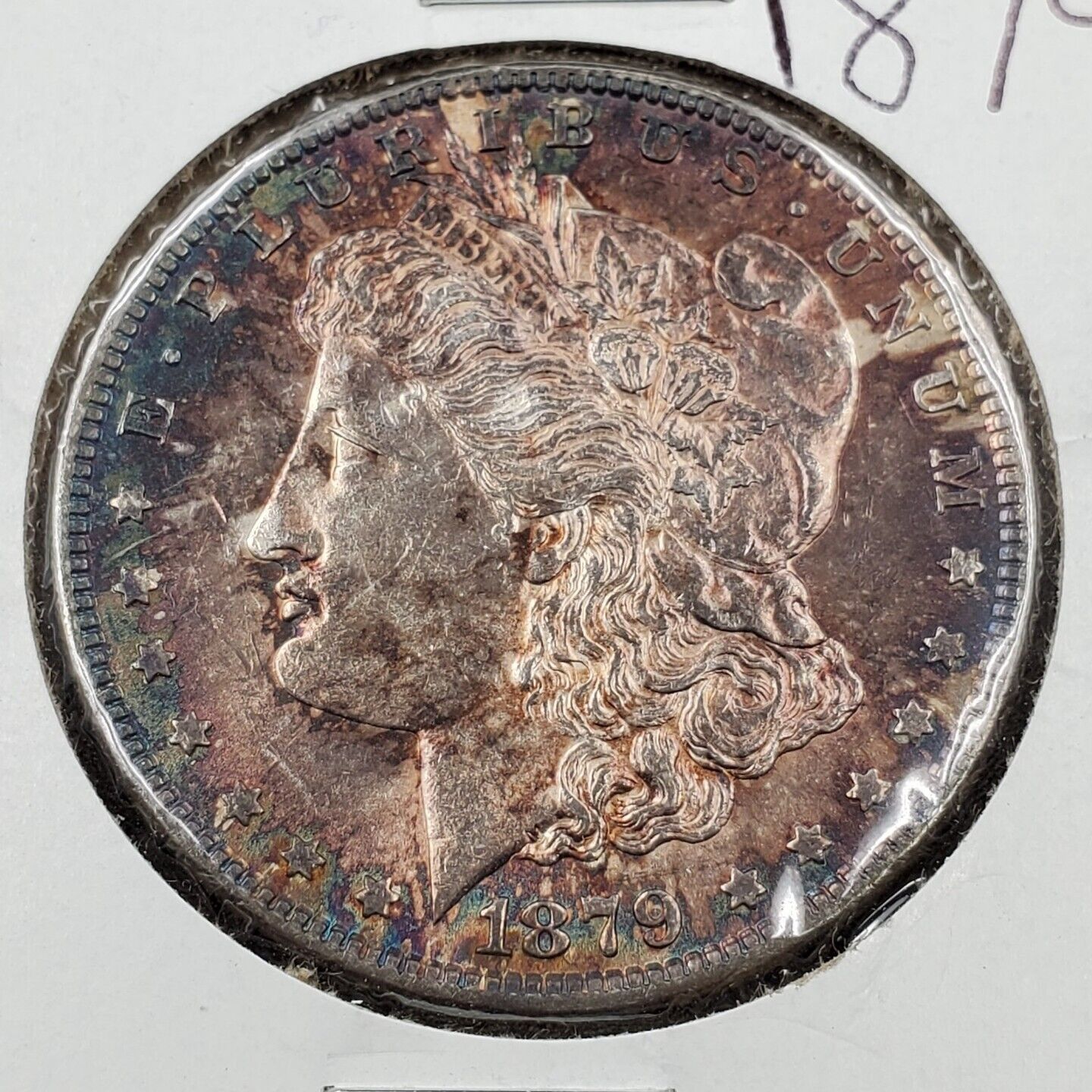 1879 P Morgan Silver Dollar Coin BU UNC PQ * TONING TONER WOW COLOR