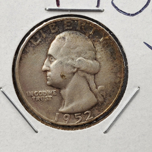 1952 S 25C Washington Quarter Silver Coin