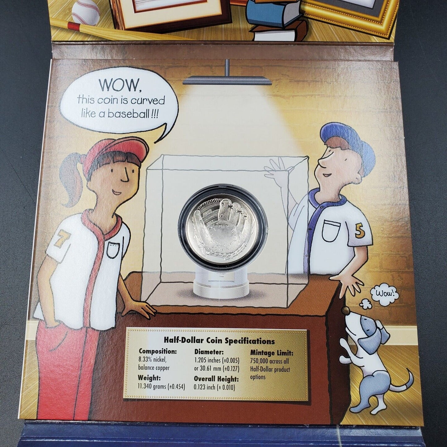 2014 D Baseball Hall of Fame BU Commemorative Half Dollar Young Collectors OGP