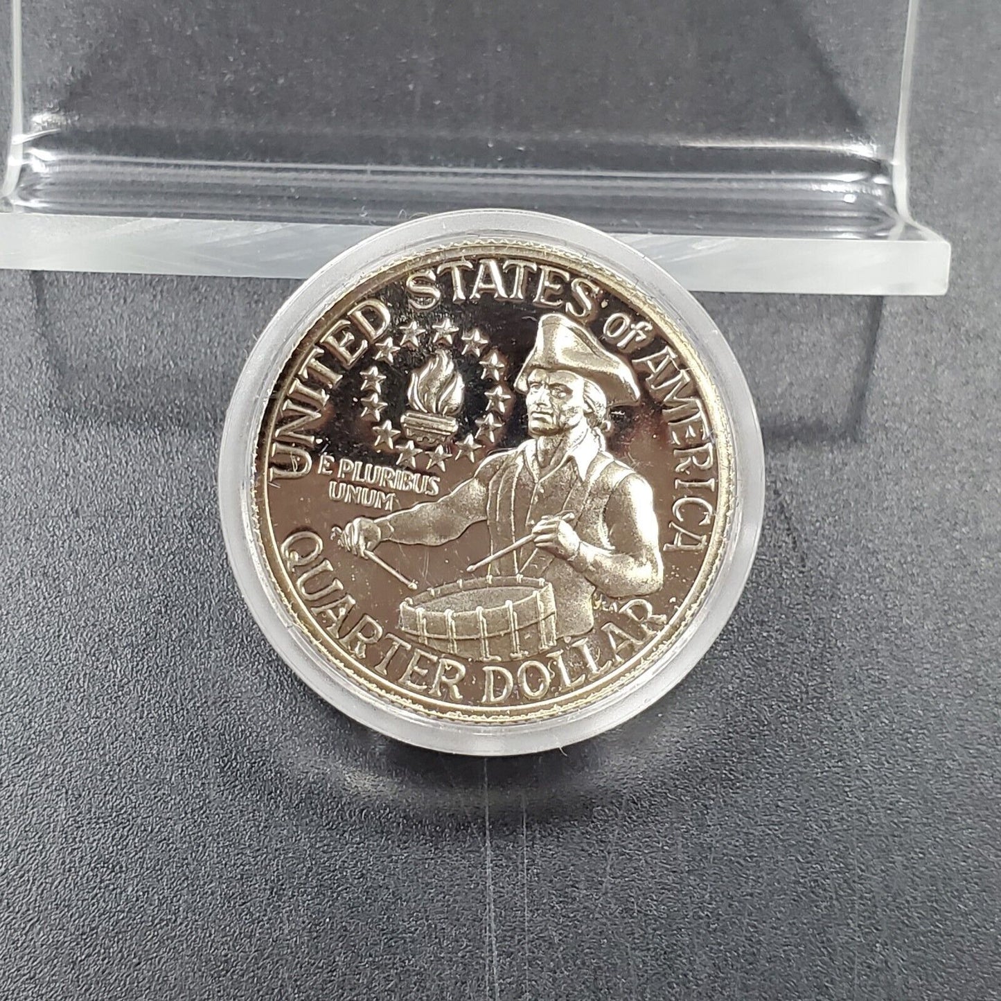 1976 S Proof Washington Silver Quarter Bicentennial in Capsule