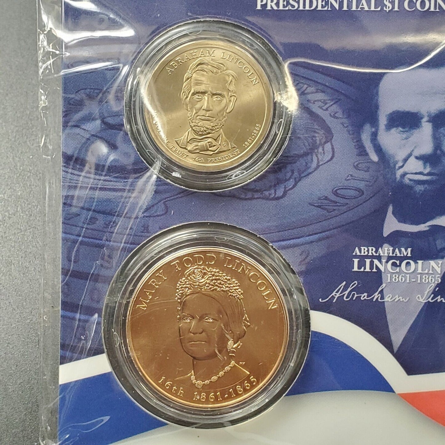 2010 Abraham Lincoln $1 Presidential Coin First Spouse Medal Sealed OGP