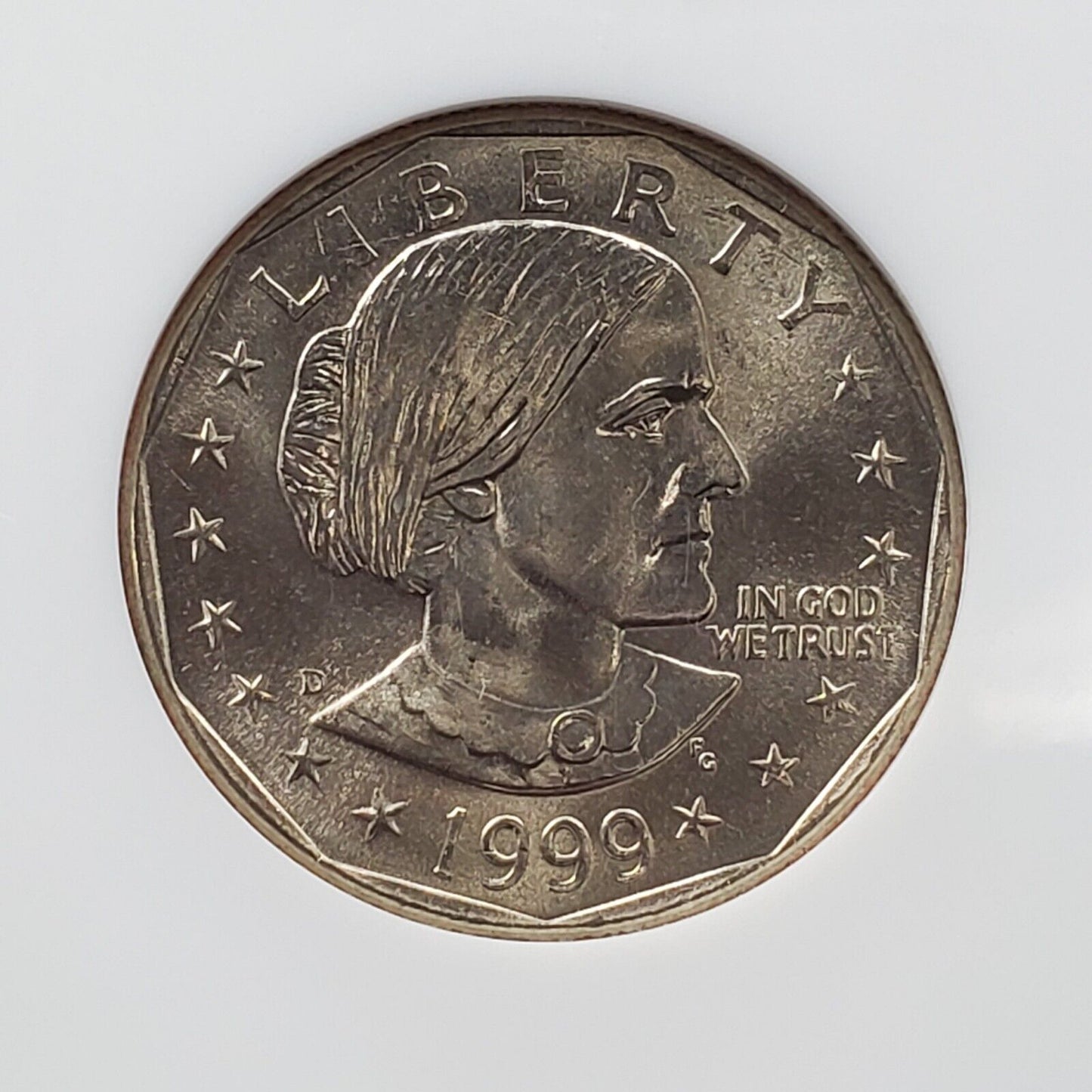1999 D SBA $1 Susan B Anthony Small Size Dollar Coin NGC MS67 GEM BU Certified