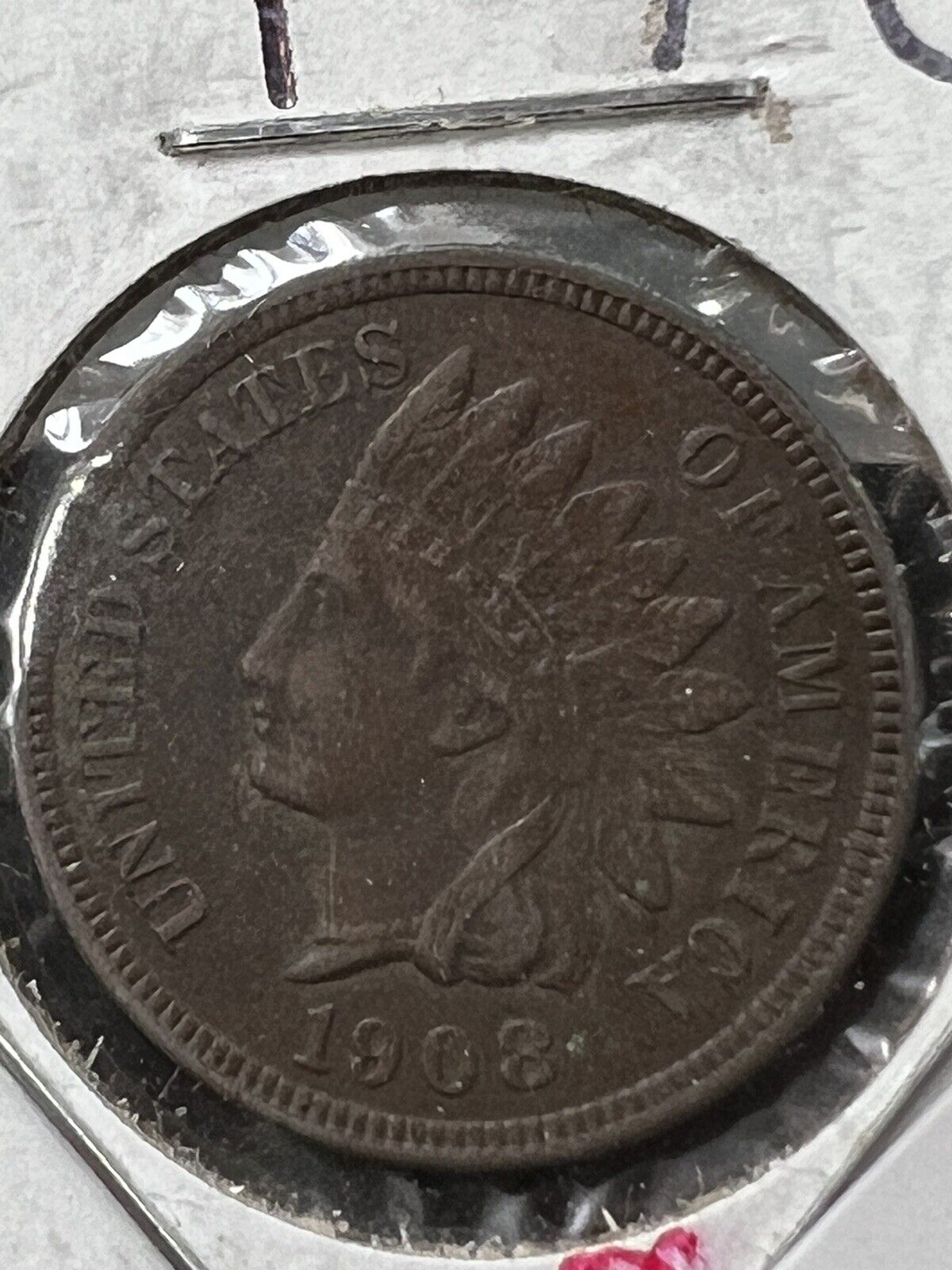1908 P 1c Indian Cent Penny Nice Coin VF / XF Details ED