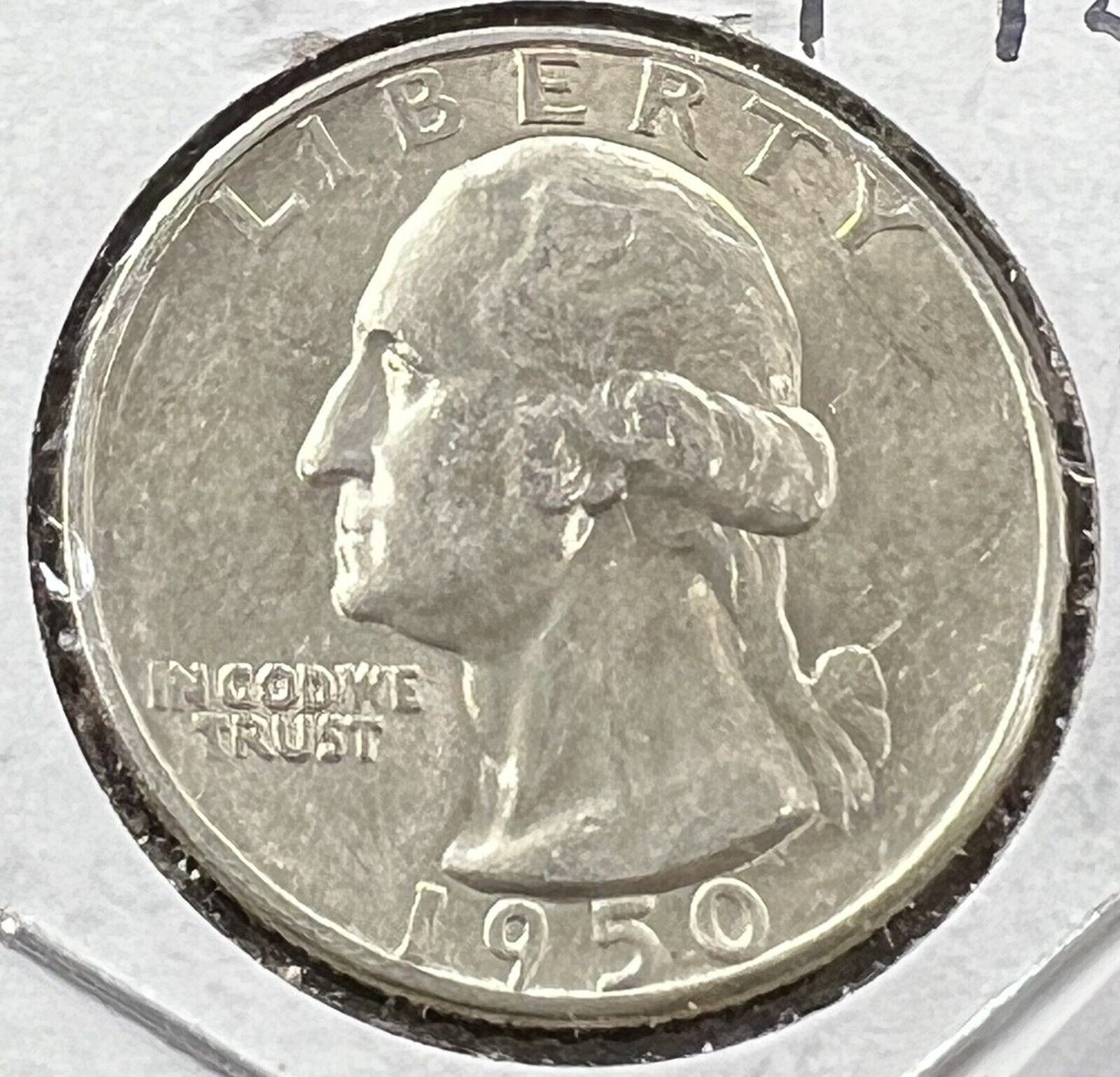 1950 D 25c Washington Silver Quarter Coin Choice AU About UNC