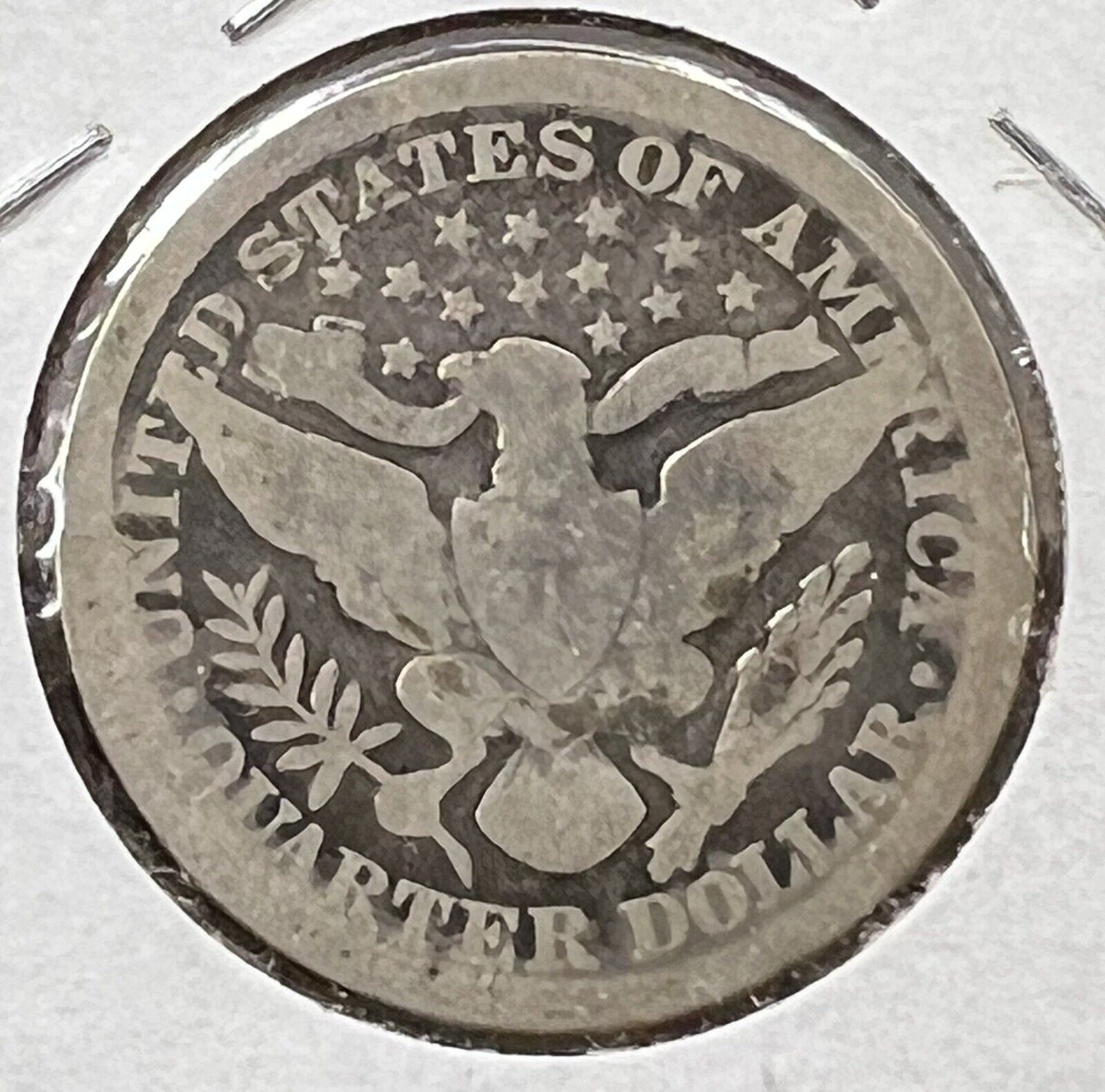 1893 P Barber Silver Eagle Quarter Coin Choice AG About Good Full Date