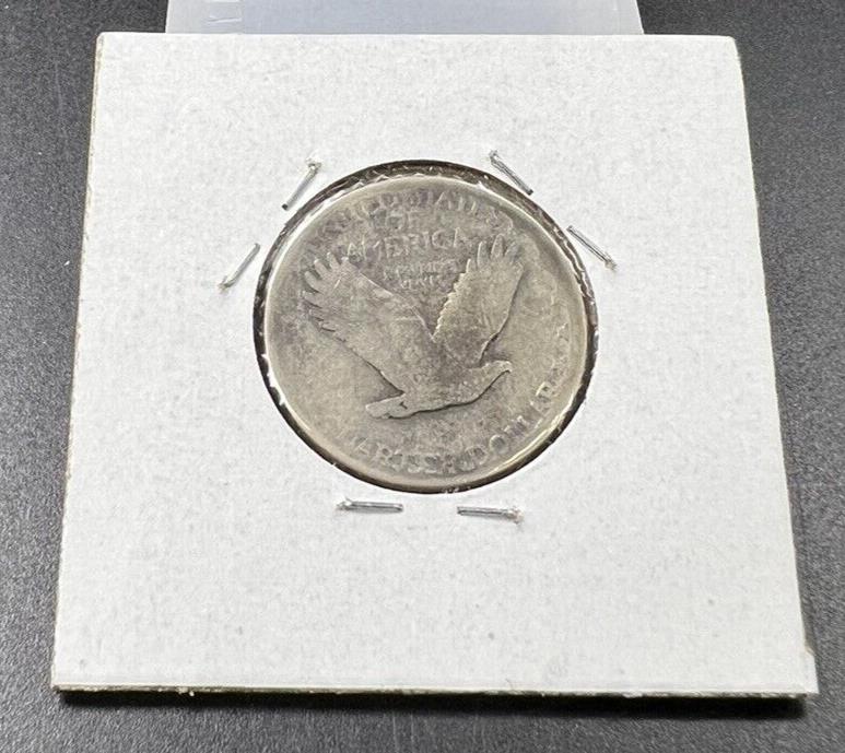 1927 D Standing Liberty Silver Quarter Coin AG Details