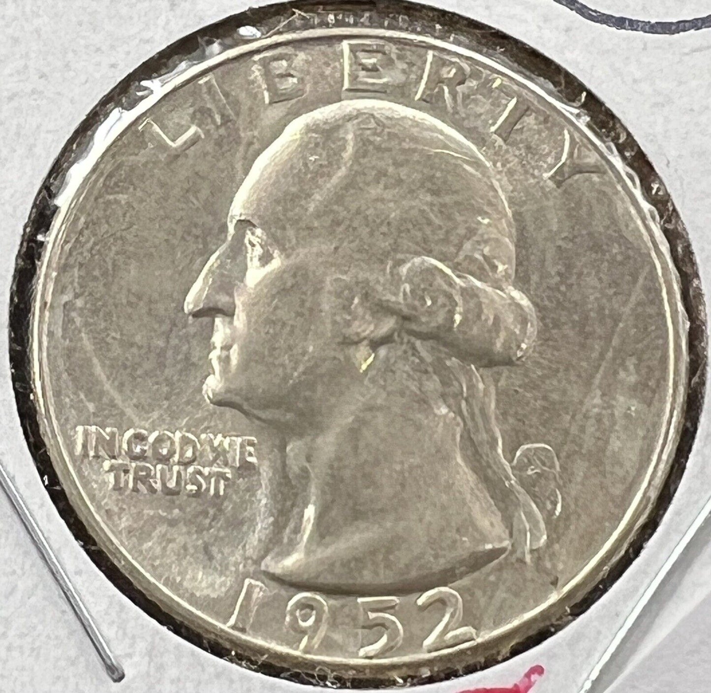 1952 P 25C Washington Quarter Silver Coin Choice AU About UNC