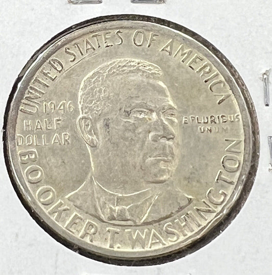 1946 Booker T Washington Half Dollar XF EF Extra Fine / AU