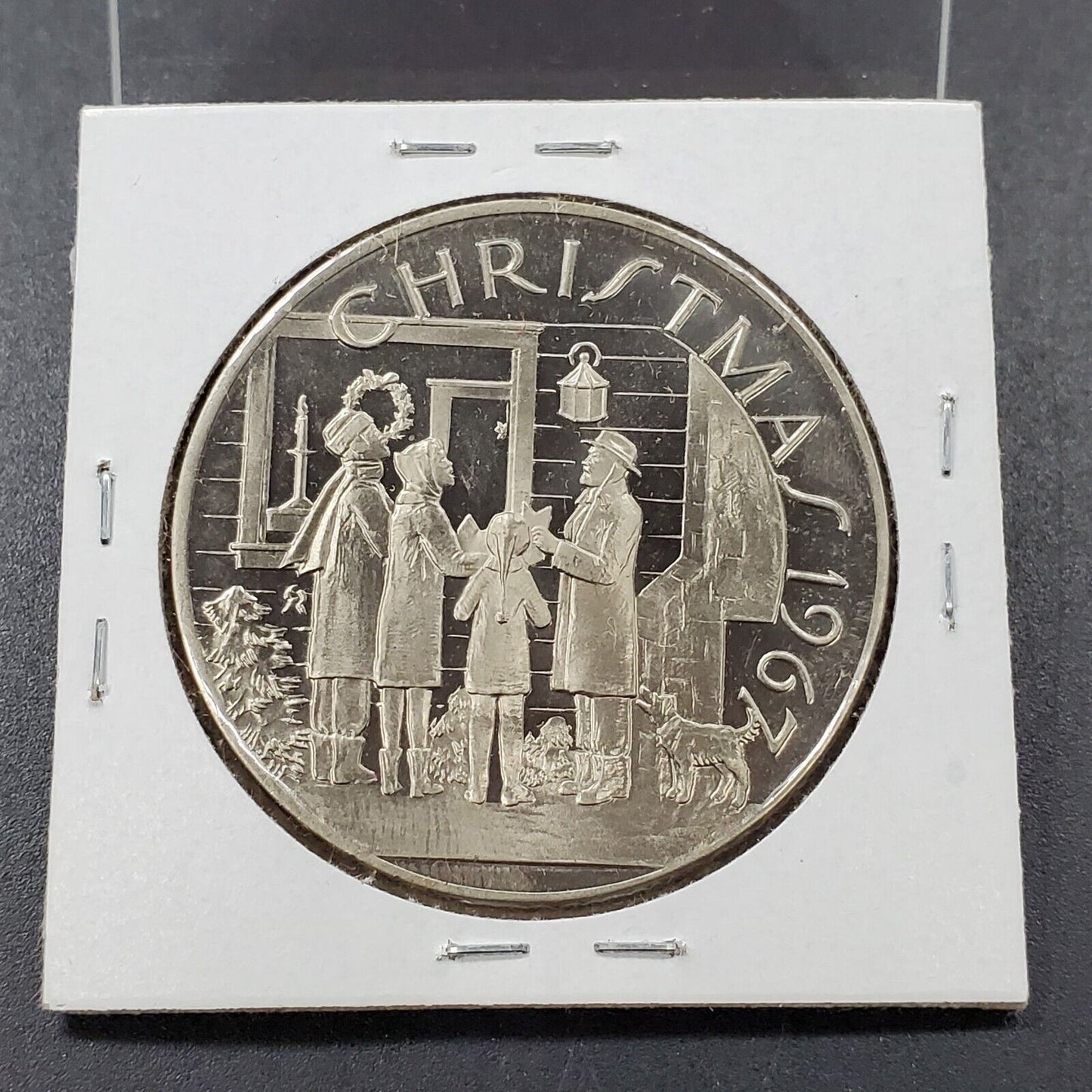 1967 Merry Christmas Copper nickel Round