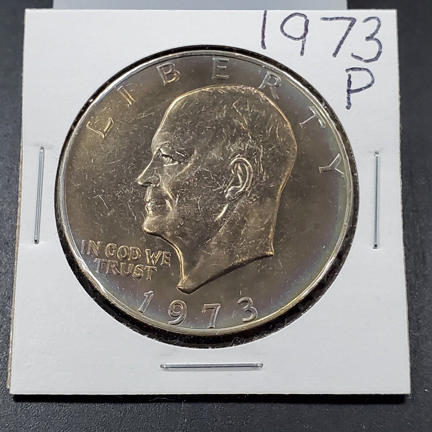 1973 P $1 Eisenhower Ike Clad Dollar Coin Neat Toning Toner CH BU UNC