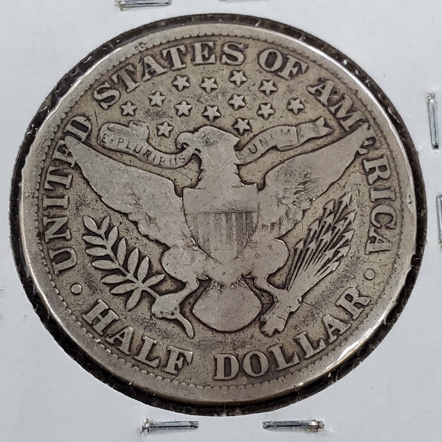 1913 S 50C Barber Silver HALF DOLLAR Coin Circulated Choice VG Very Good