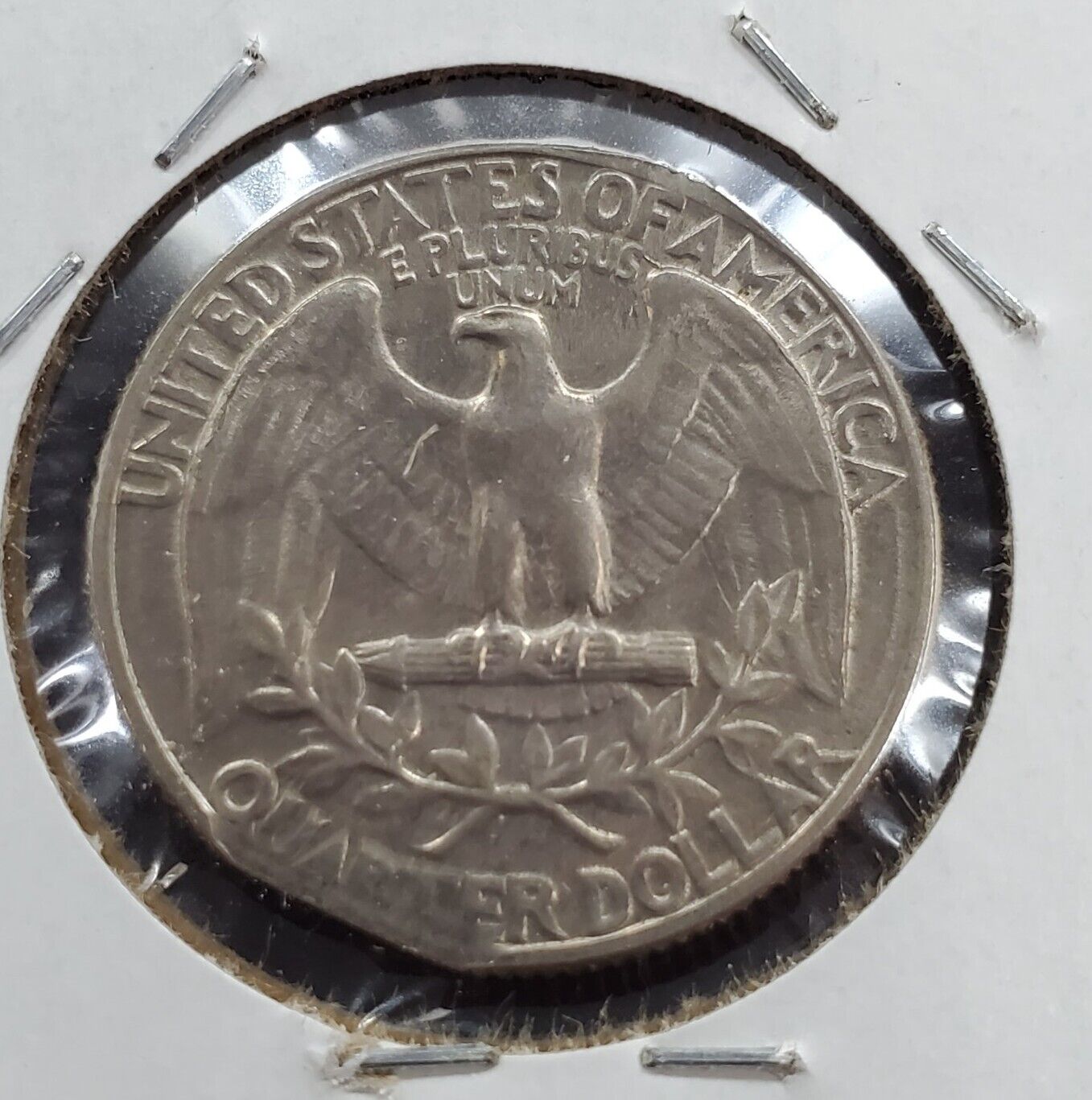 1965 P Washington 25c Clad Quarter Coin Straight Clip UNC Uncirculated