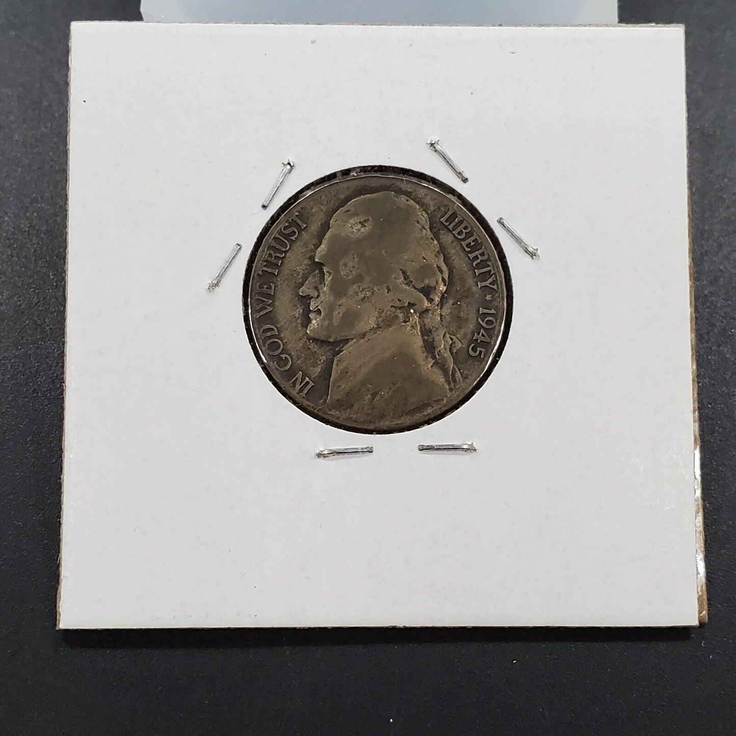 1945 P JEFFERSON NICKEL Circulated RPM Repunched Mint Mark Variety