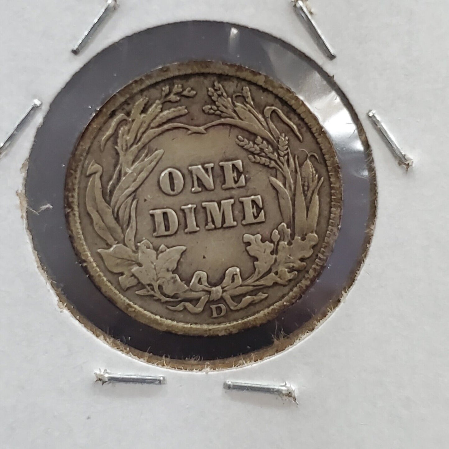1914 D Barber DIME Silver Coin Choice VF Very Fine Circ