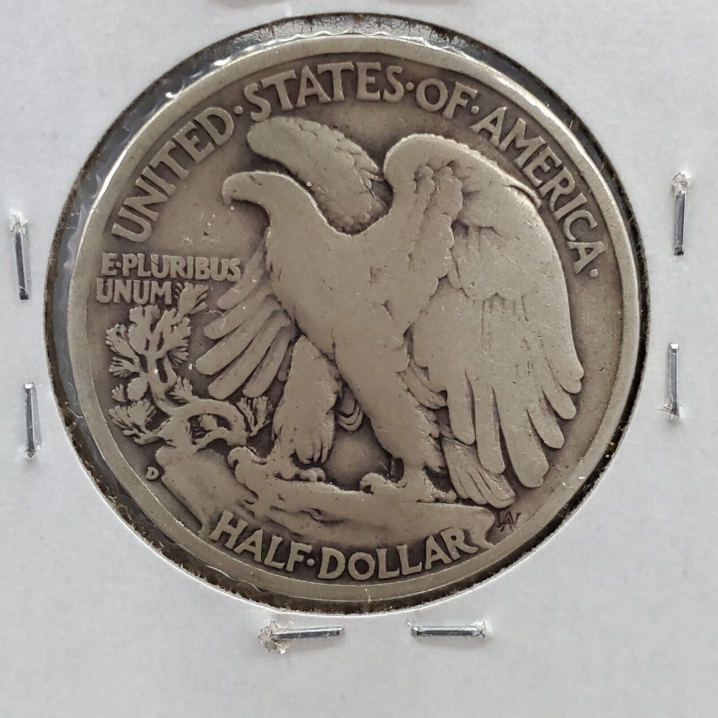 1938 D Walking Liberty Silver Half Dollar Coin Choice VG Very Good Circ Key Date