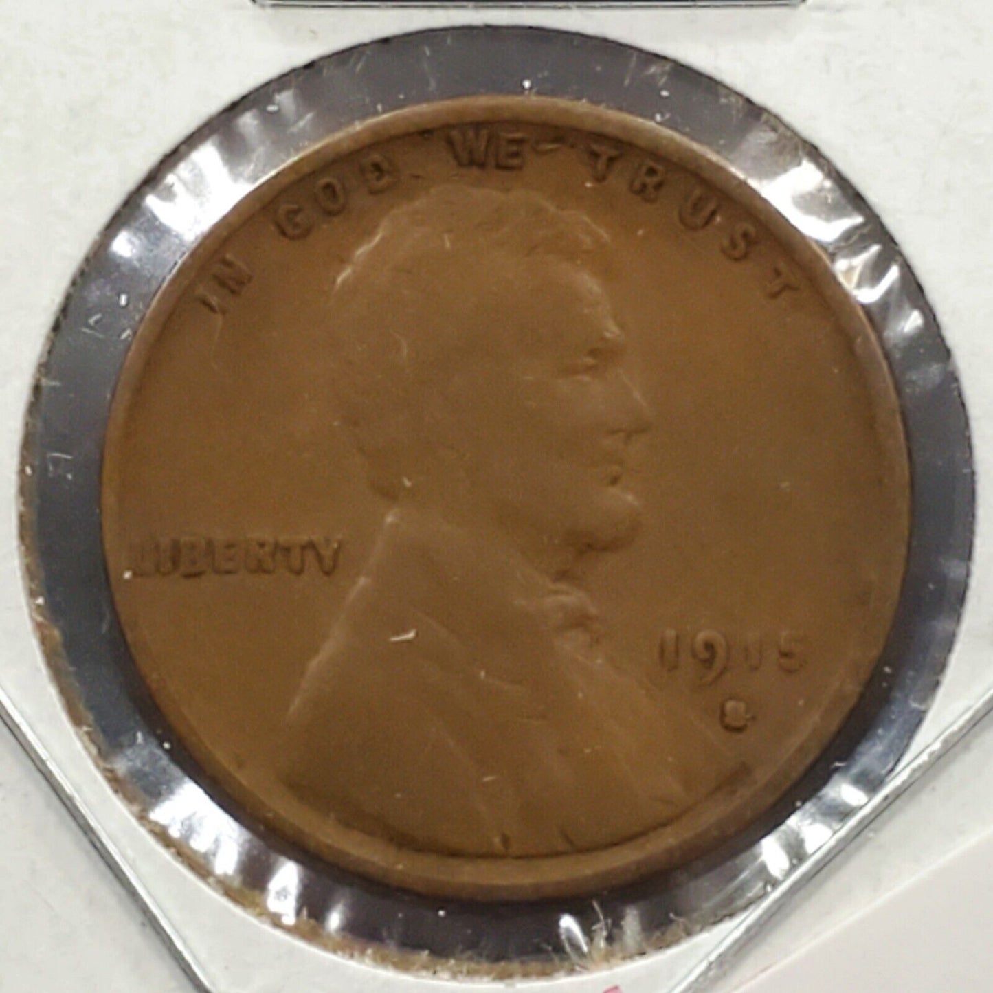1915 S 1c Lincoln Wheat Cent Penny Coin Choice Good / VG Very Good