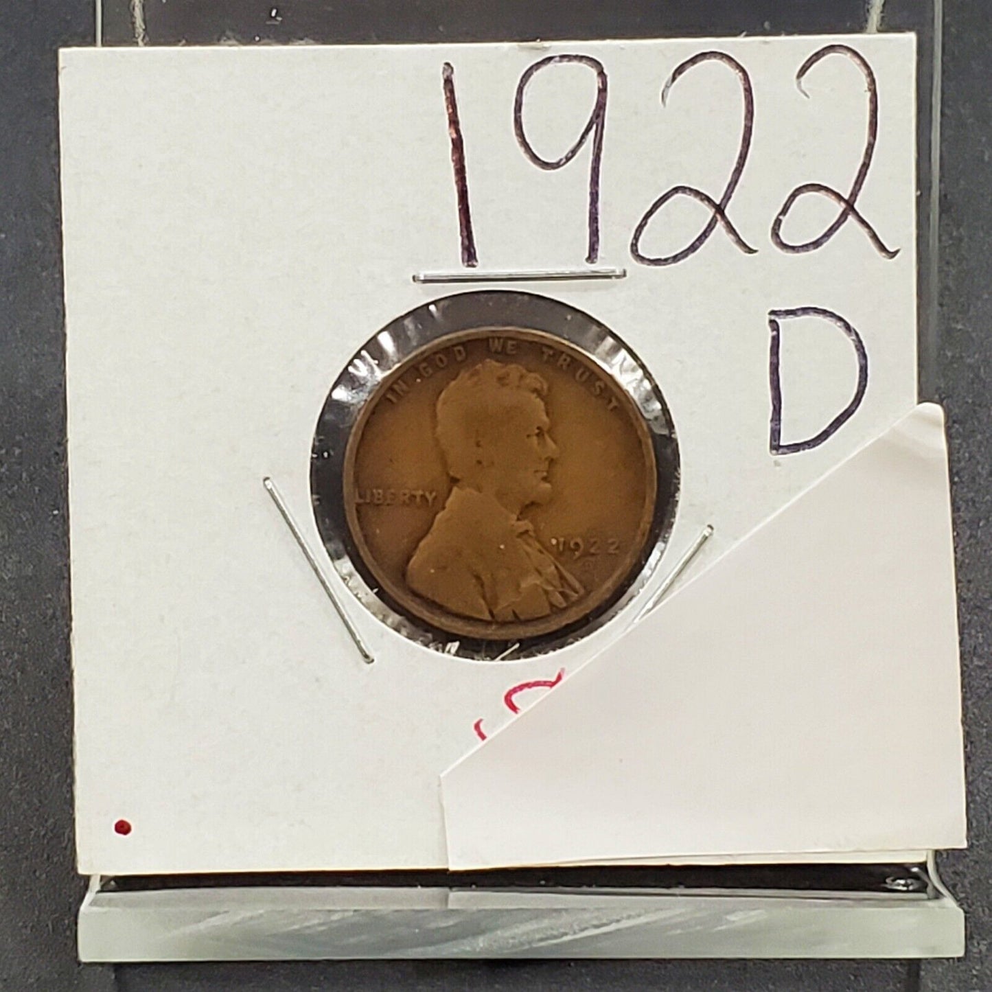 1922 D 1c Lincoln Wheat Cent Penny Coin Good Circulated Semi Key Date
