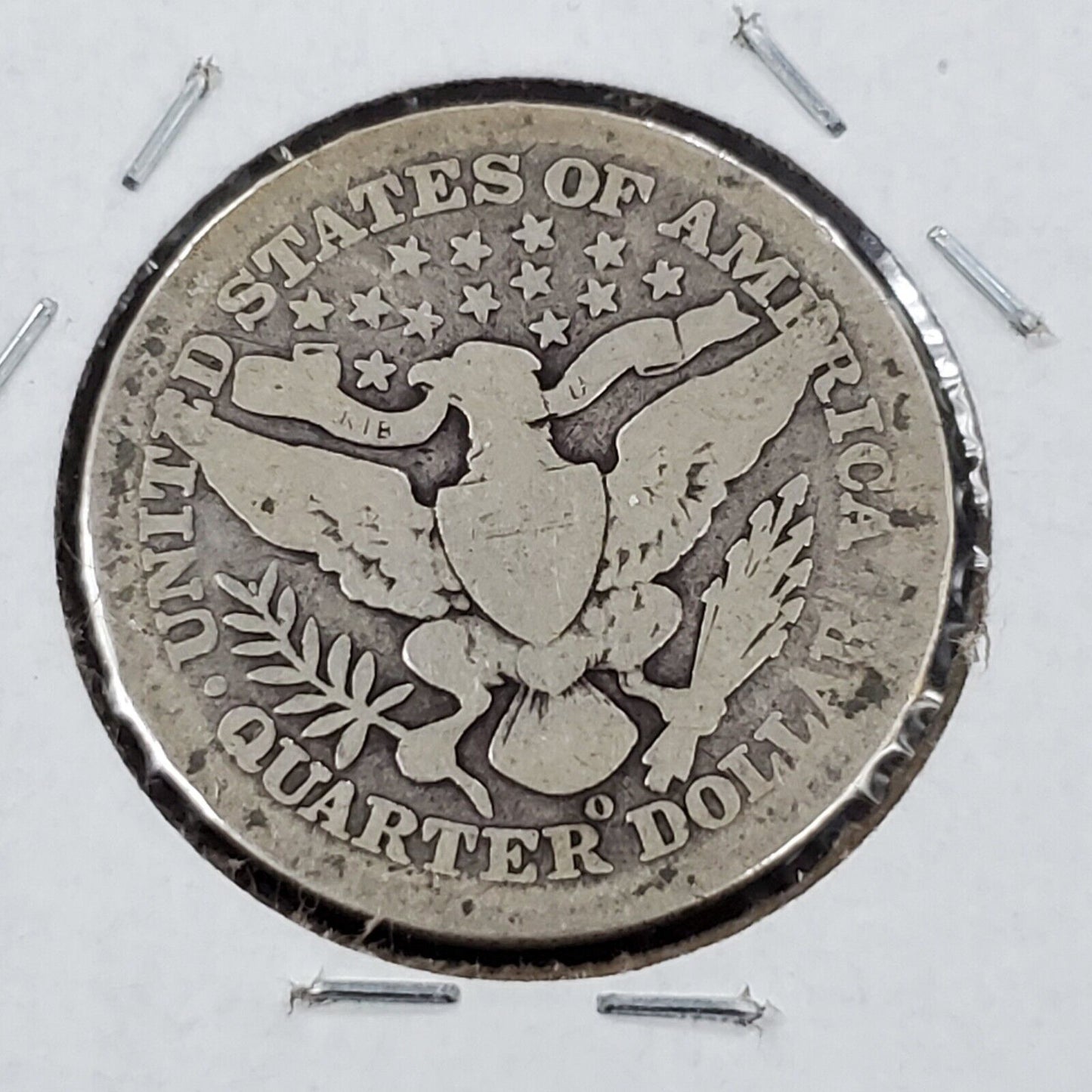 1908 O Barber Silver Quarter Coin Good Circ