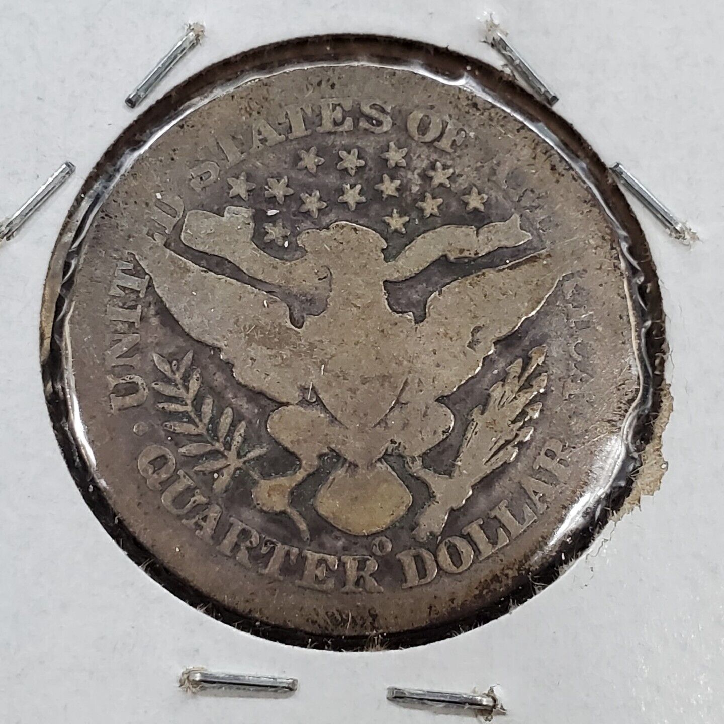 1898 O Barber Silver Eagle Quarter Coin Circulated AG ABout Good