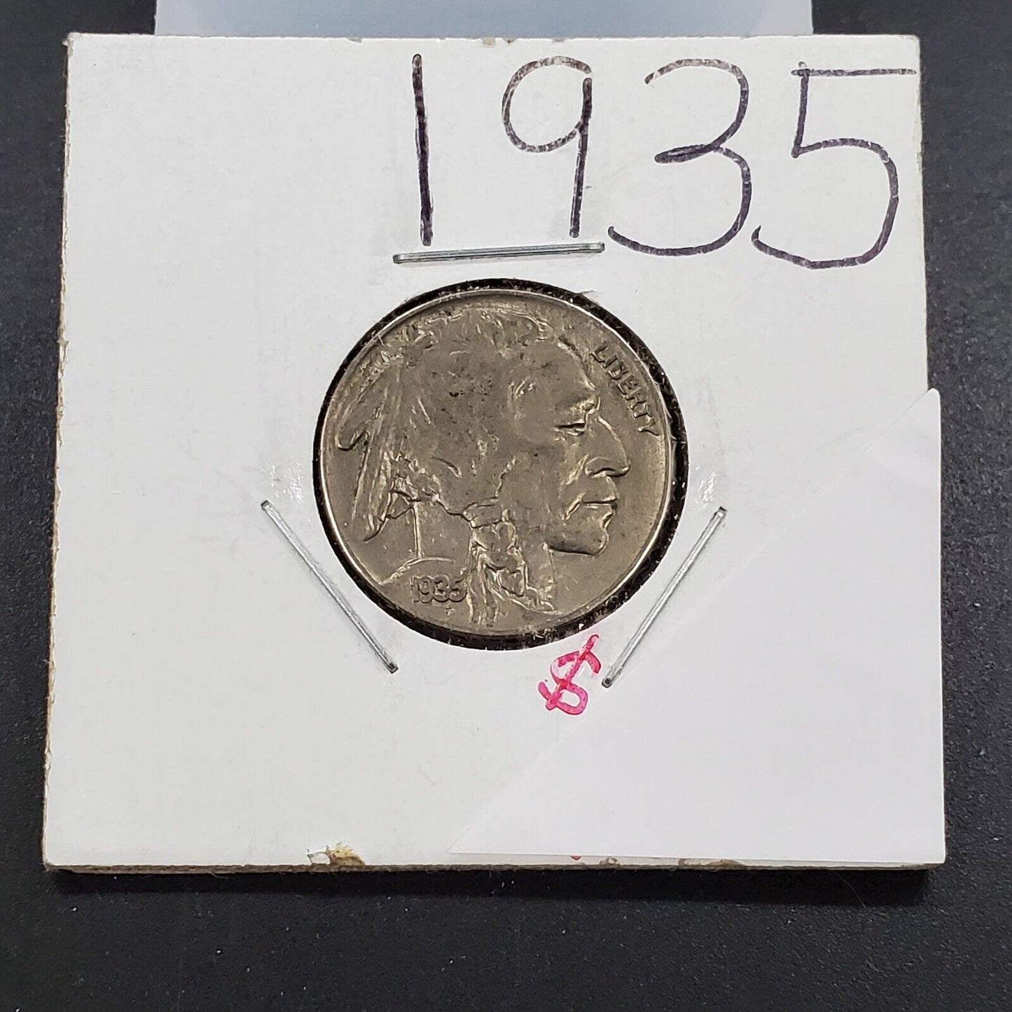 1935 5c Buffalo Indian Head Nickel Coin Choice Circulated EF XF Extra Fine / AU