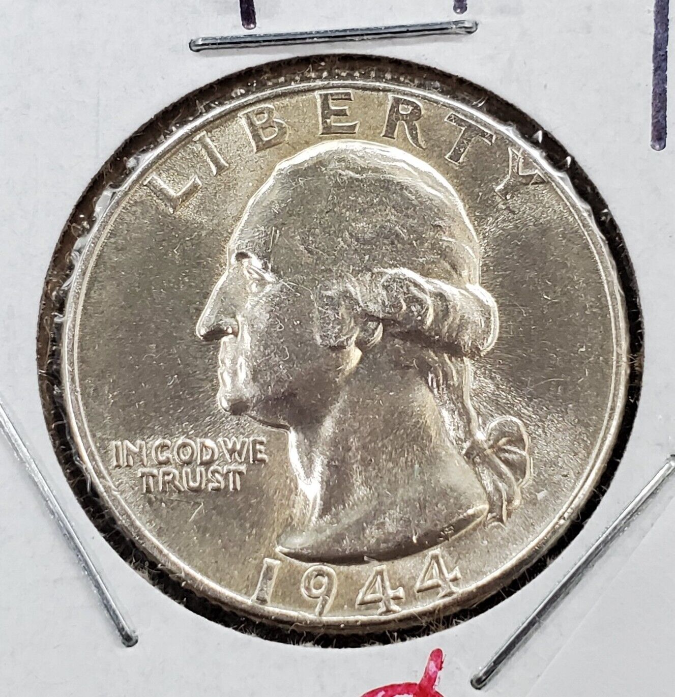 1944 P Washington Silver Quarter Coin CIRCULATED Choice AU About UNC