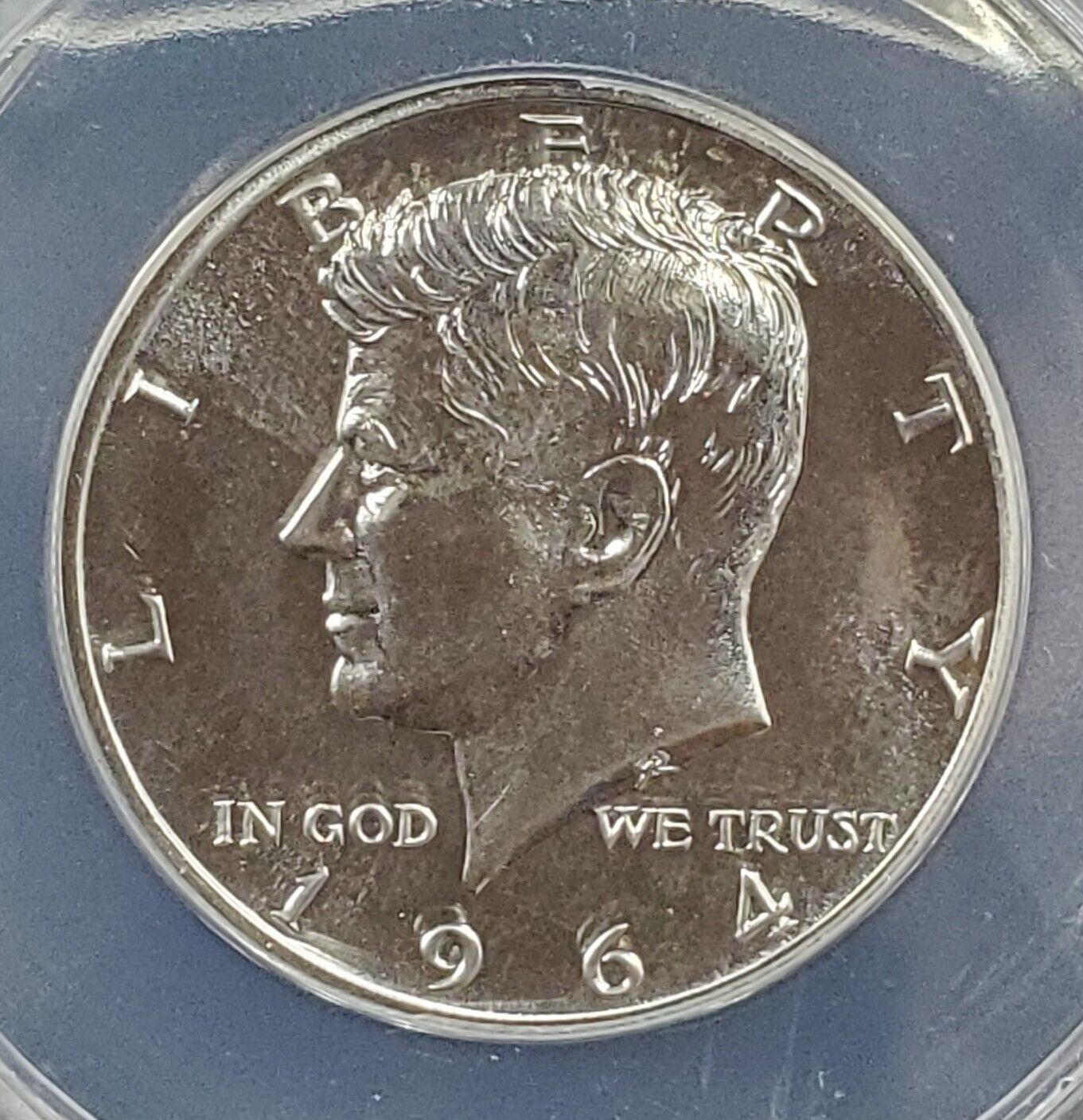1964 P Kennedy Proof Half Silver Dollar Coin PF67 Accented Hair FS-401 ANACS #A