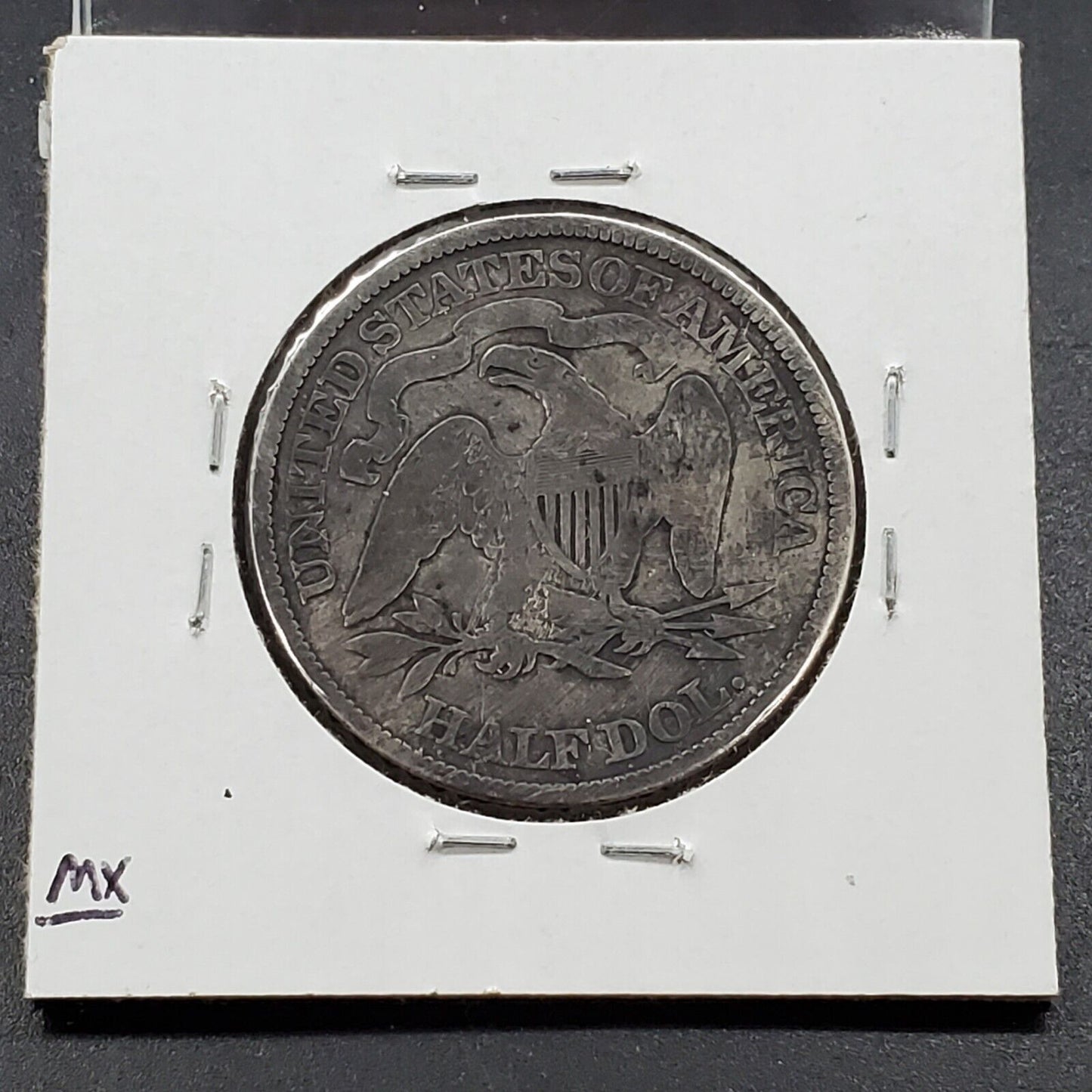 1874 P Seated Liberty Half Dollar 50c Silver Coin Circ w/Arrows VG Very Good