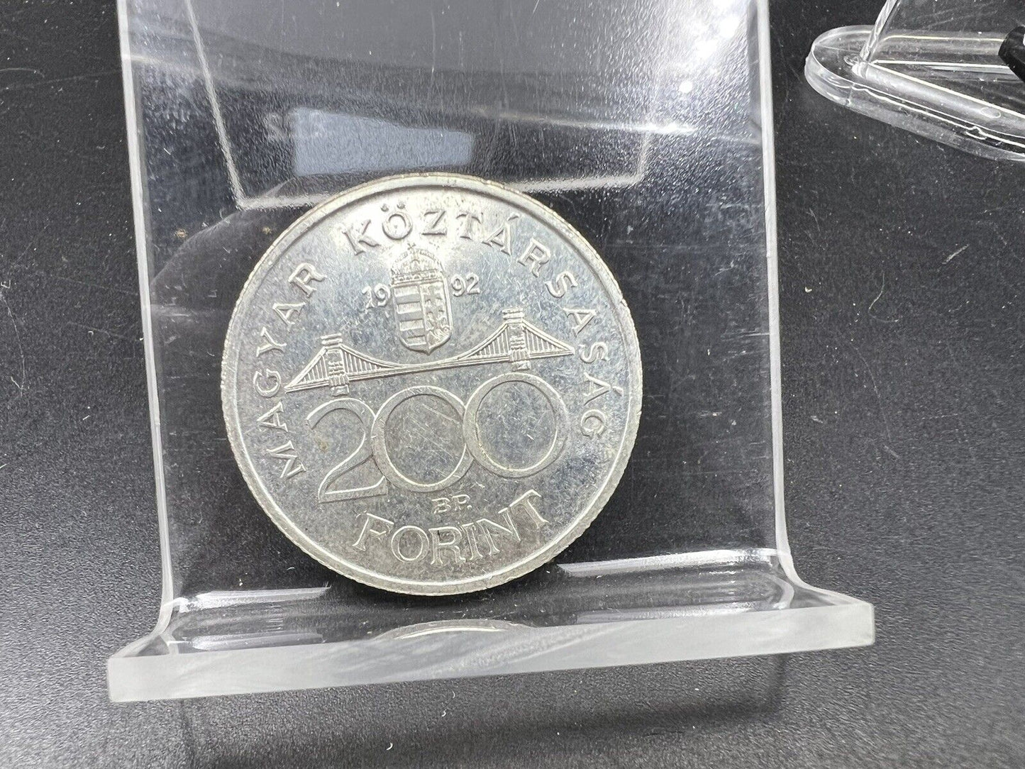 1992-BP Hungary Silver 200 Forint KM#689 Gem BU UNC
