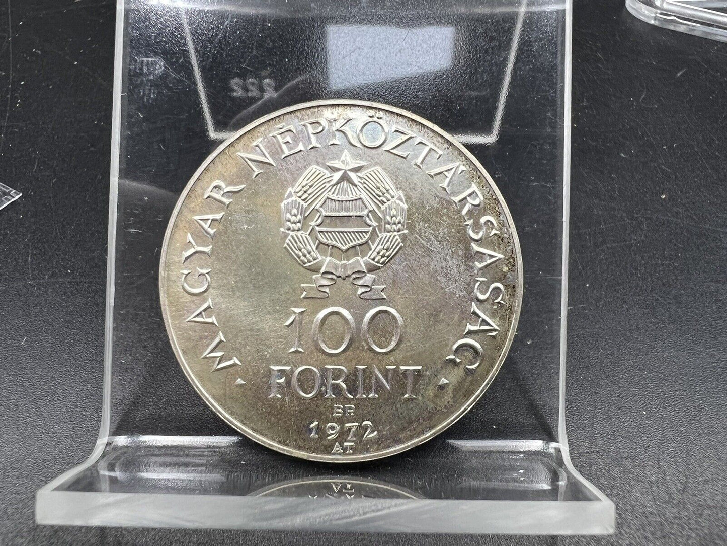 1972 Hungary 100 Forint Commemorative Silver Coin Gem Proof #A