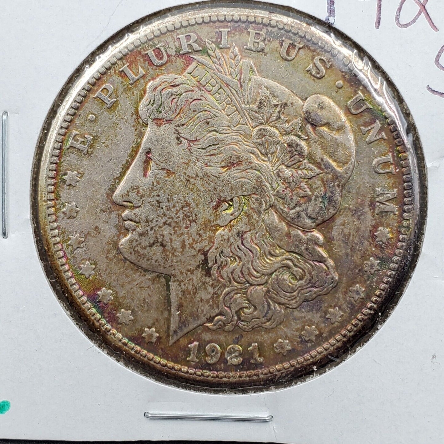 1921 S Morgan Silver Dollar Coin $1 Choice XF EF Extra Fine PQ Original Toning