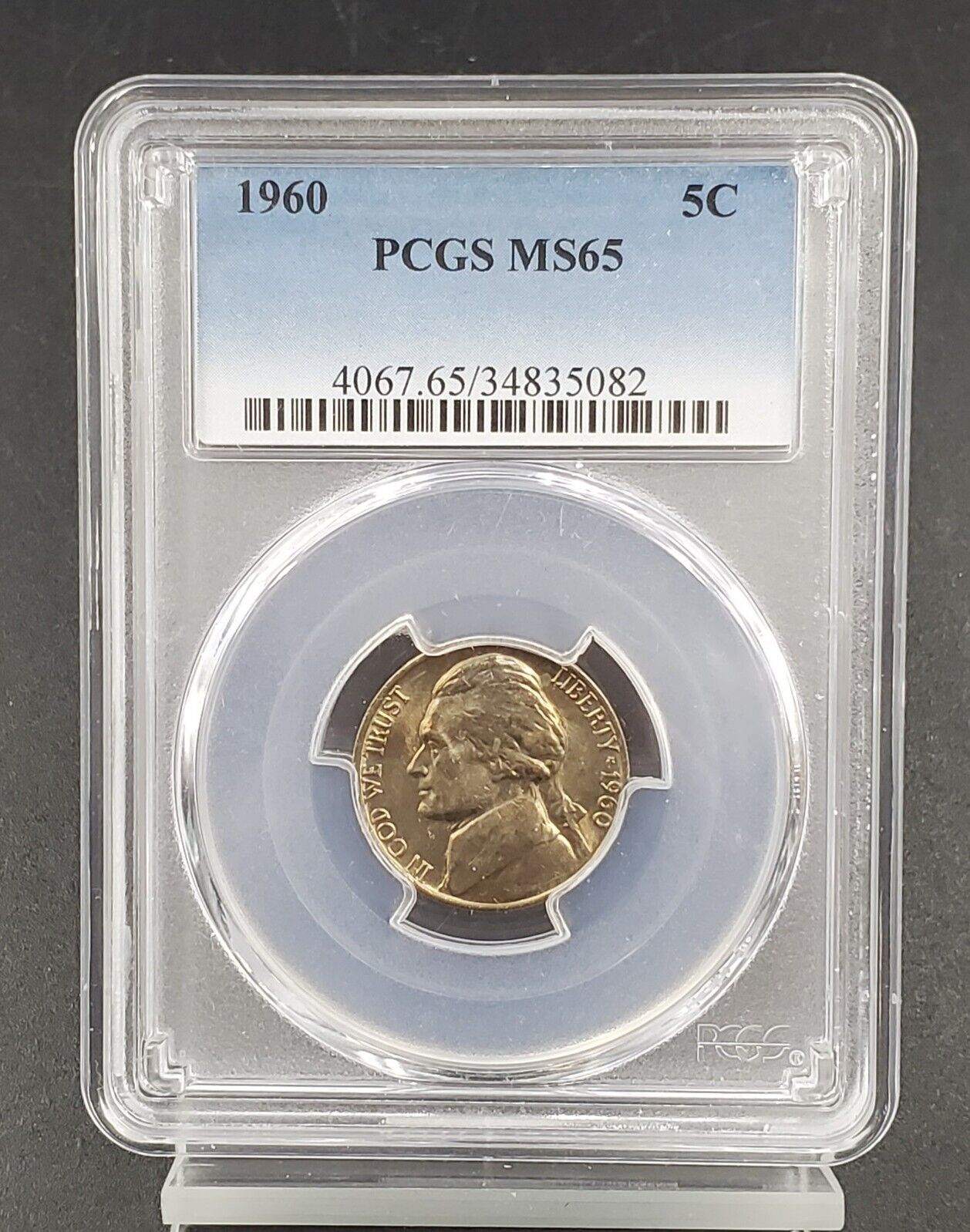 1960 P Jefferson Nickel Coin PCGS MS65 Combo Ship Discounts