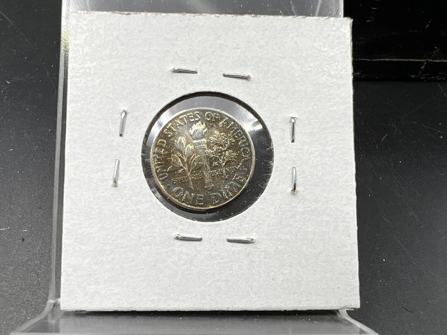 1962 P Roosevelt Silver Dime Coin BU UNC Nice Toning Toner