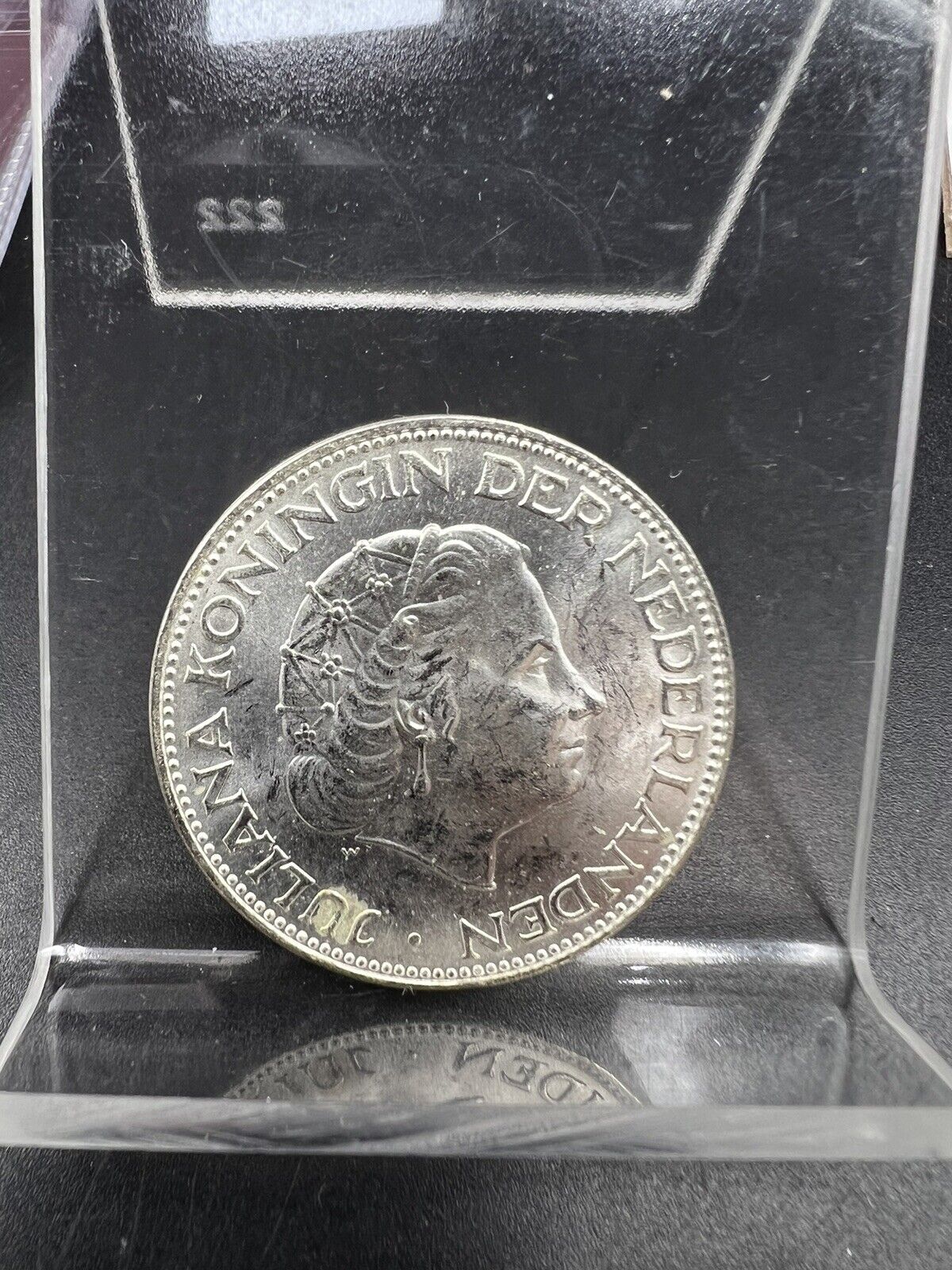 1966 Netherlands 2 1/2 Gulden BU KM-185 BU UNC