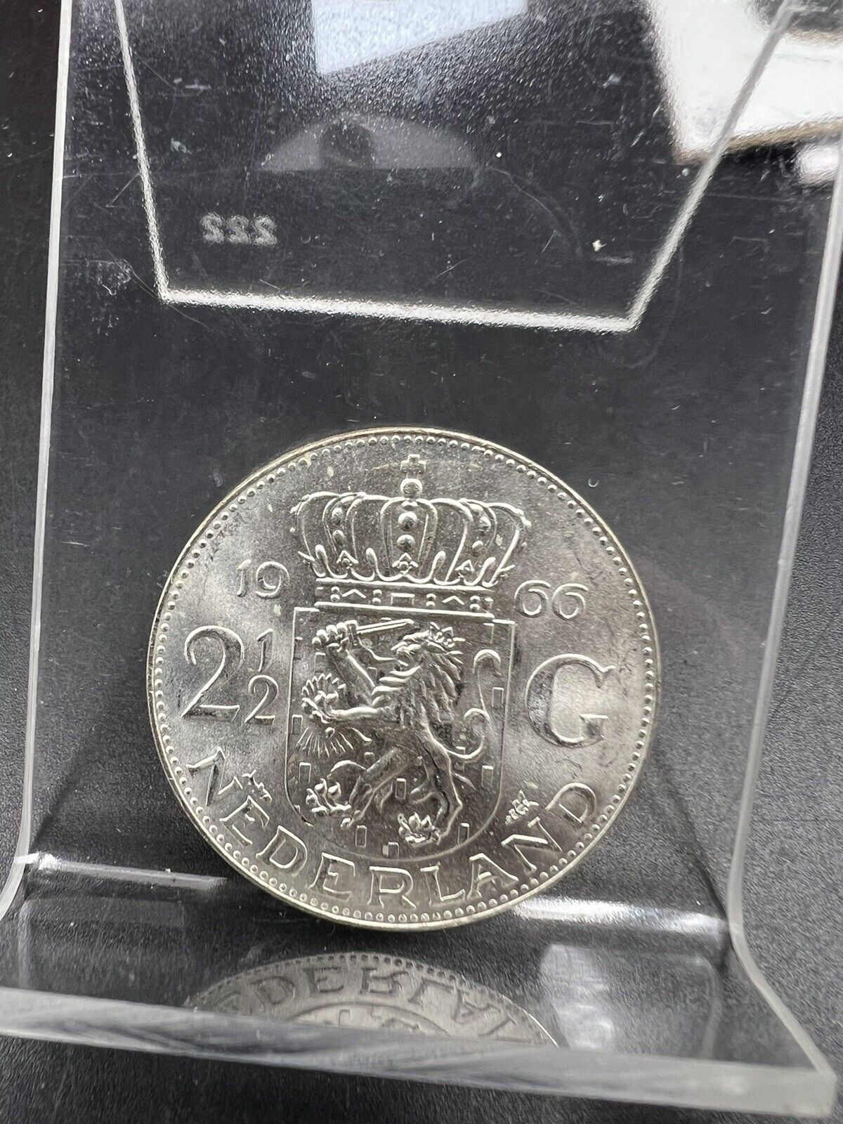 1966 Netherlands 2 1/2 Gulden BU KM-185 BU UNC