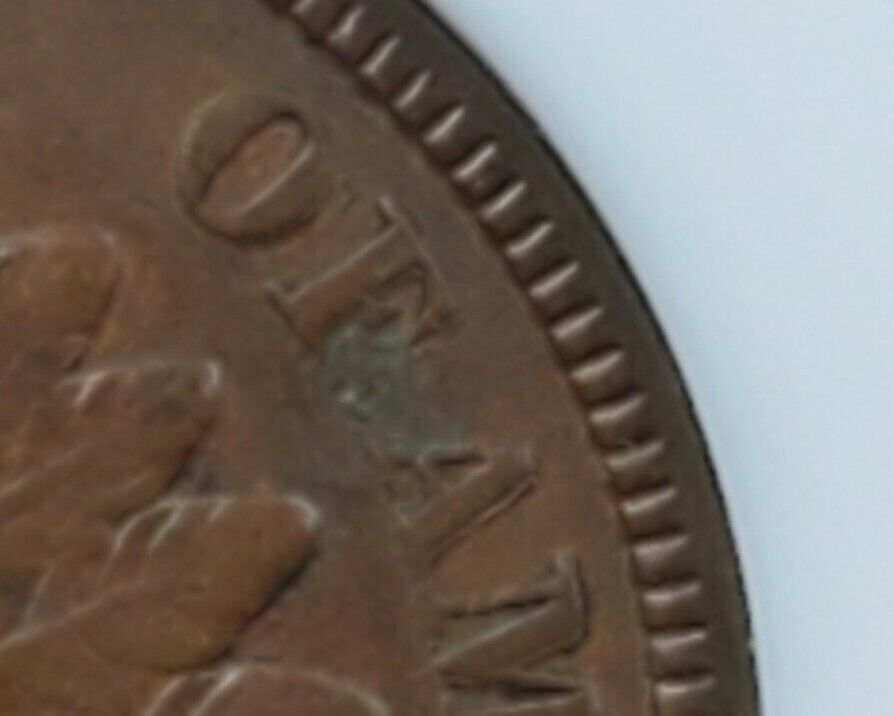 1887 P Indian Cent Penny Variety Error Coin ANACS VF25 FS-009.5 FS-101 S-1 DDO