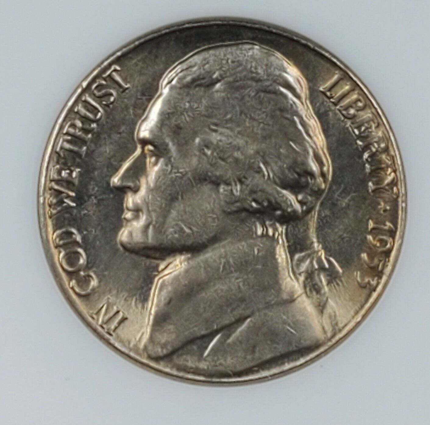 1953 S S/S Jefferson Nickel Coin ANACS MS65 Gem BU UNC RPM 006 DMR-007