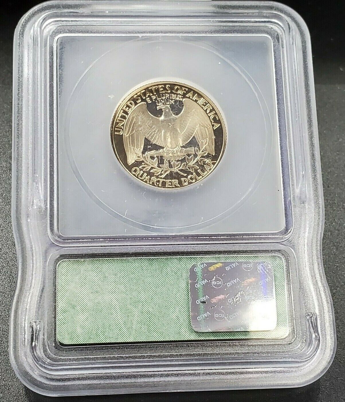 1981 S Washington Clad Proof Quarter Coin PR70 ICG 25c Deep DCAM Type 1 Variety