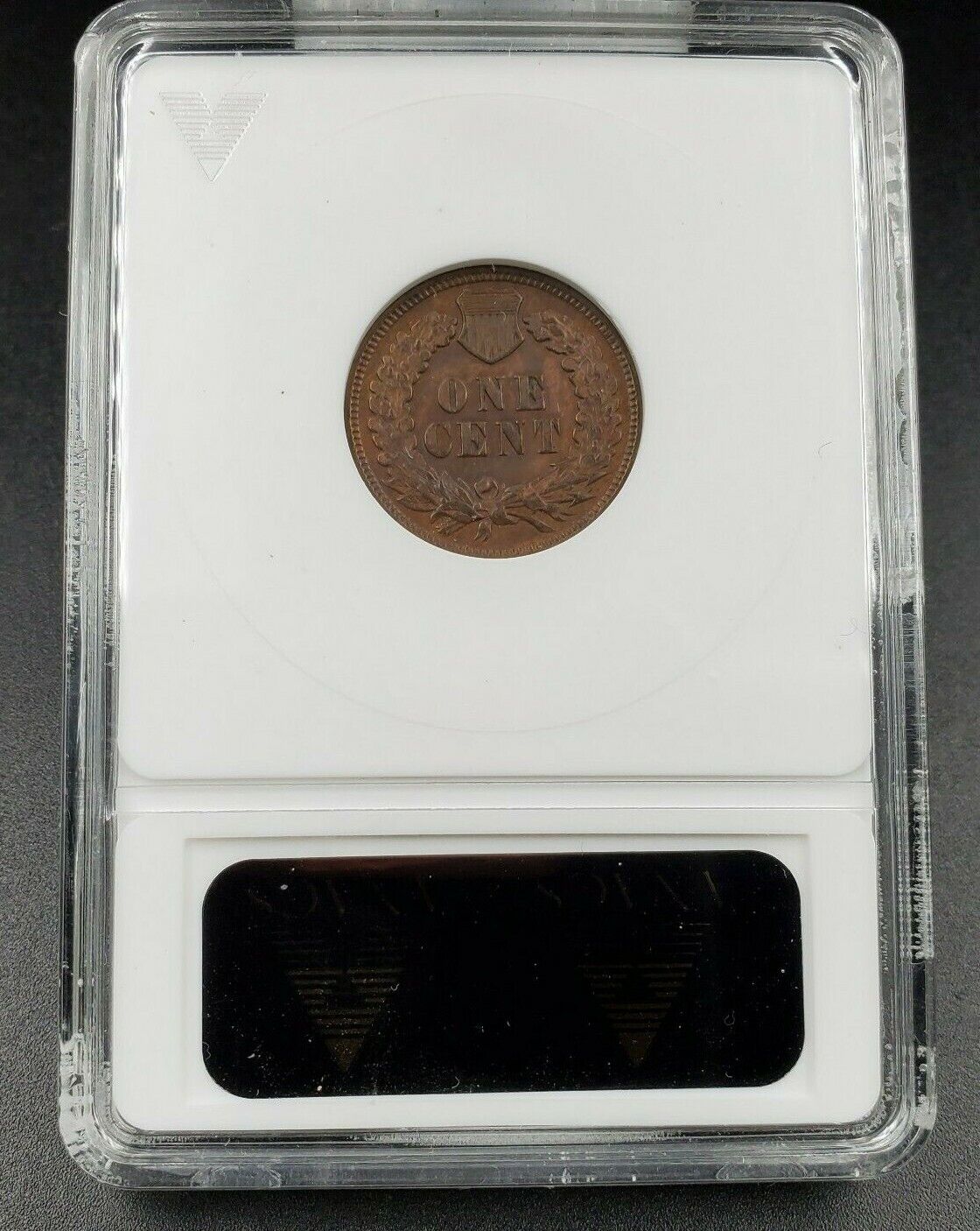 1902 Indian Cent Penny Error Variety ANACS AU Details S-4 RPD-004 Repunched Date