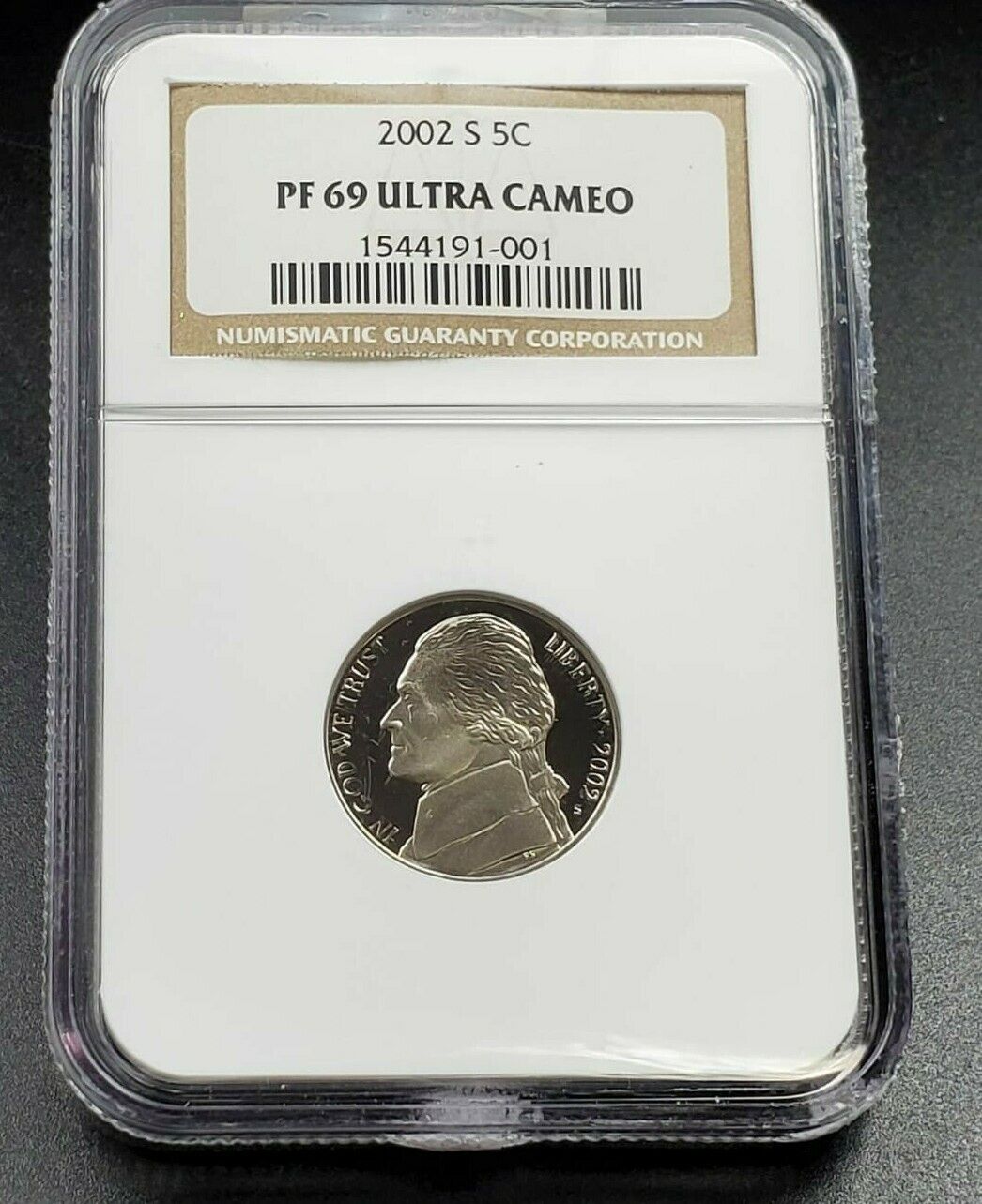 2002 S Jefferson Nickel Coin NGC PF69 UCAM Ultra Deep Cameo Gem Proof