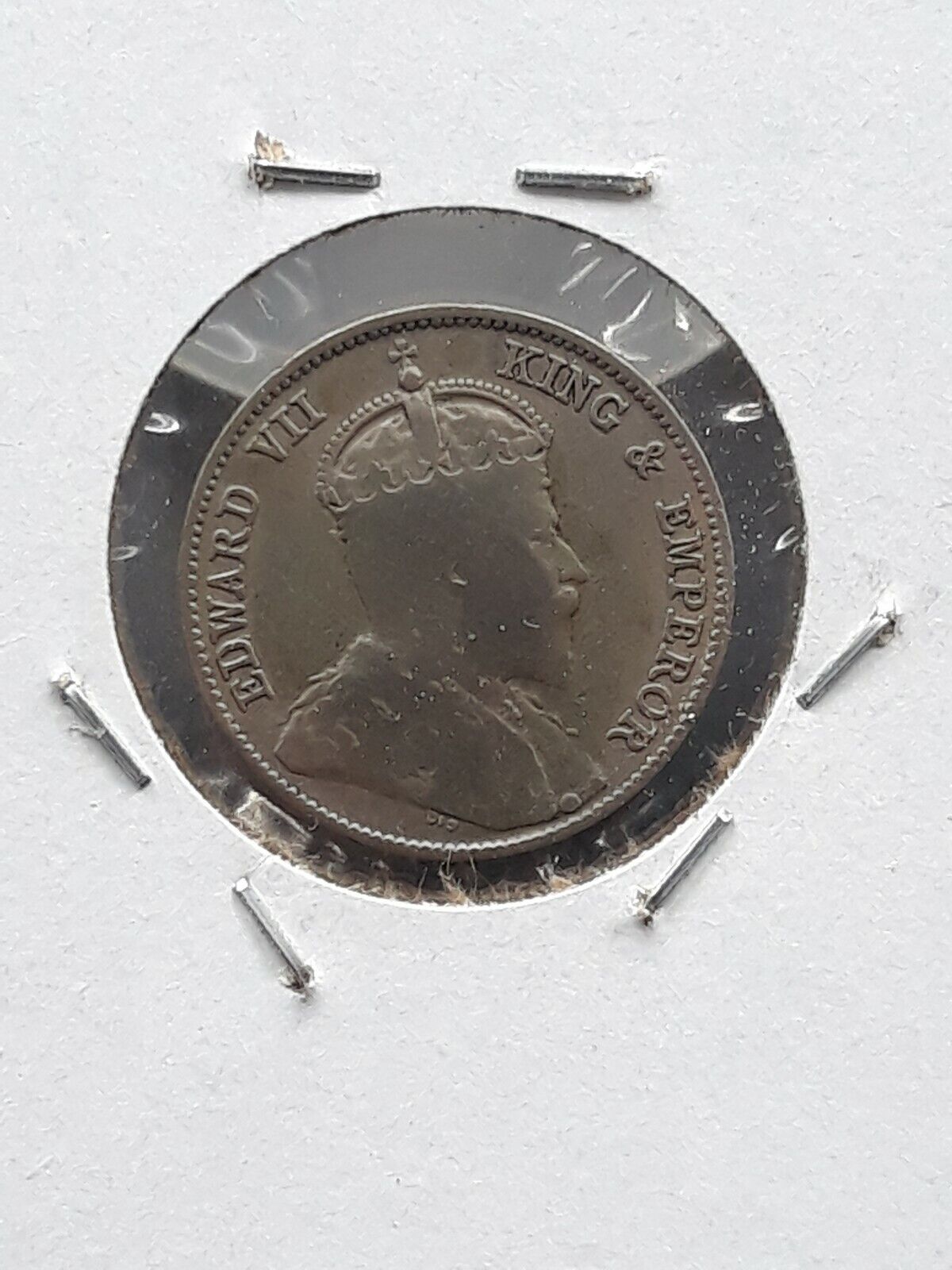 1902 Hong Kong 10 Cent 80% Silver Coin 1902 香港十分银币 Nice Circulated Condition