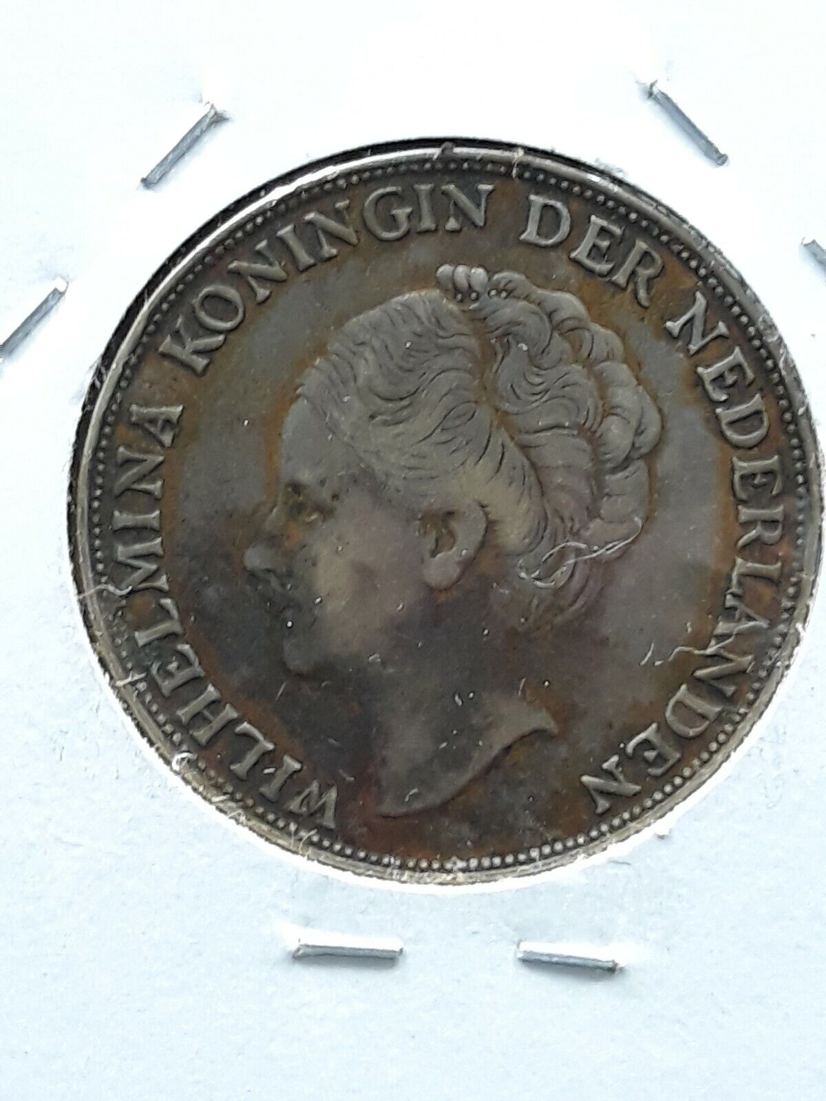 Curacao 1944 D Silver 1/4 Gulden coin World War II Denver Mint Emergency Issue